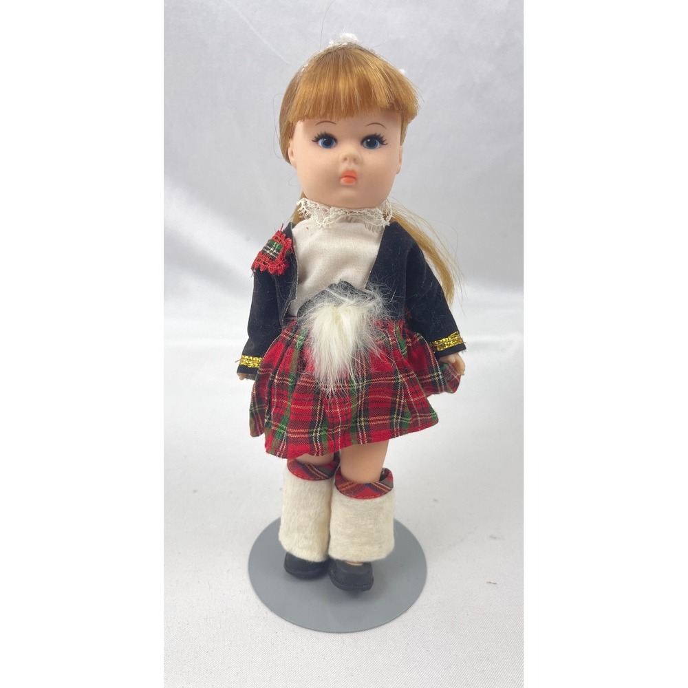 Vintage Vogue Scottish Kilt Ginny Doll Souvenir Blonde Blue Eyes 1977